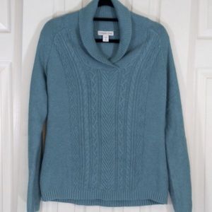 Coldwater Creek teal sweater 1X